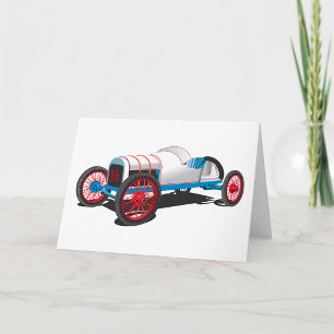 Tarjeta Auto Vintage Race Car Classic