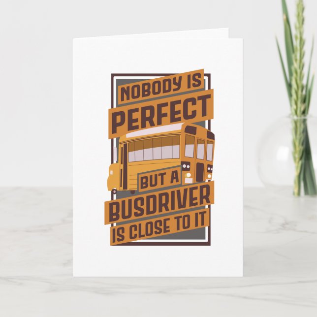 Tarjeta Autobús divertido para el autobús escolar (Anverso)