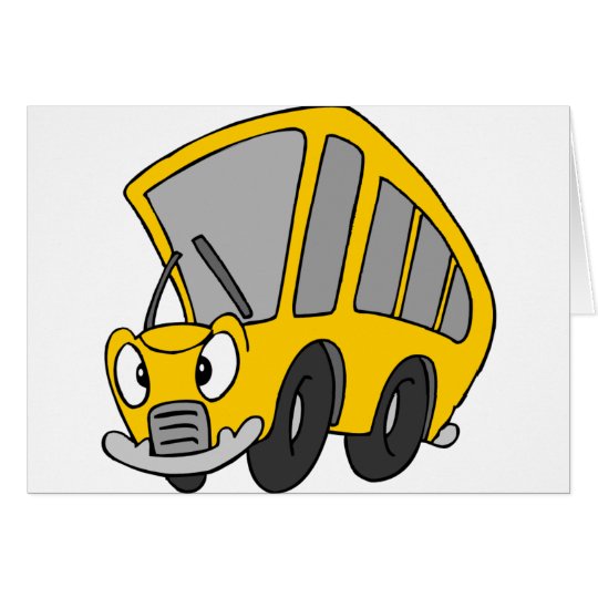 Tarjeta Autobús escolar torpe