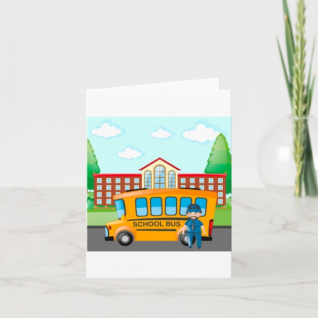 Tarjeta Autobús Escolar Y Conductor (Subido por el creador)