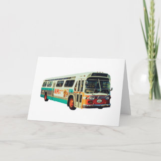 TARJETA AUTOBÚS RETRO DEL TRÁNSITO DE LA CA DE LA ESCUELA