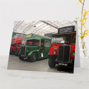 Tarjeta Autobuses clásicos de Londres