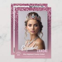 Tarjeta Autográfica de Raspberry Sparkle Pageant |