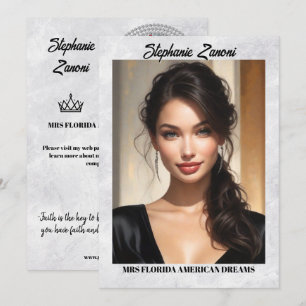 Tarjeta Autográfica del Concurso de borde de hielo