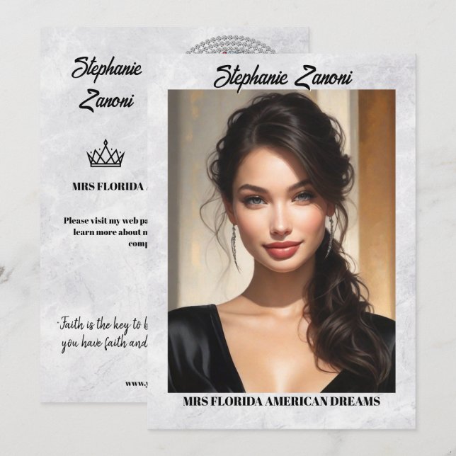 Tarjeta Autográfica del Concurso de borde de hielo (Anverso / Reverso)