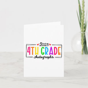 Tarjeta Autografo 2023 4º Graduado