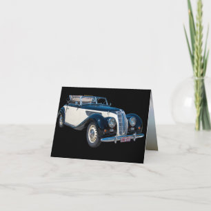 Tarjeta Automóvil convertible de época