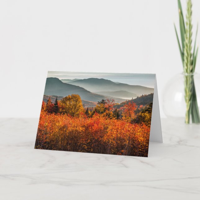 Tarjeta Autopista Sunrise Kancamagus Con Vistas A Nuevo Ha (Anverso)