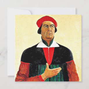 Tarjeta Autoretrato de Kazimir Malevich, 1933