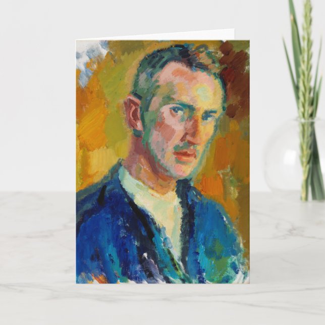 Tarjeta Autoretrato (de Magnus Enckell) (Anverso)