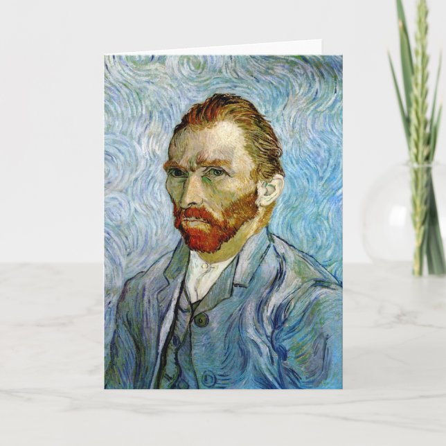 Tarjeta Autorretrato c.1899, Vincent Van Gogh (Anverso)