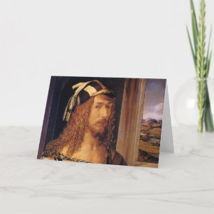Tarjeta Autorretrato de Albrecht Durer