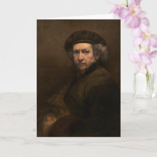 Tarjeta Autorretrato de Rembrandt: Pintor de la Edad de Or