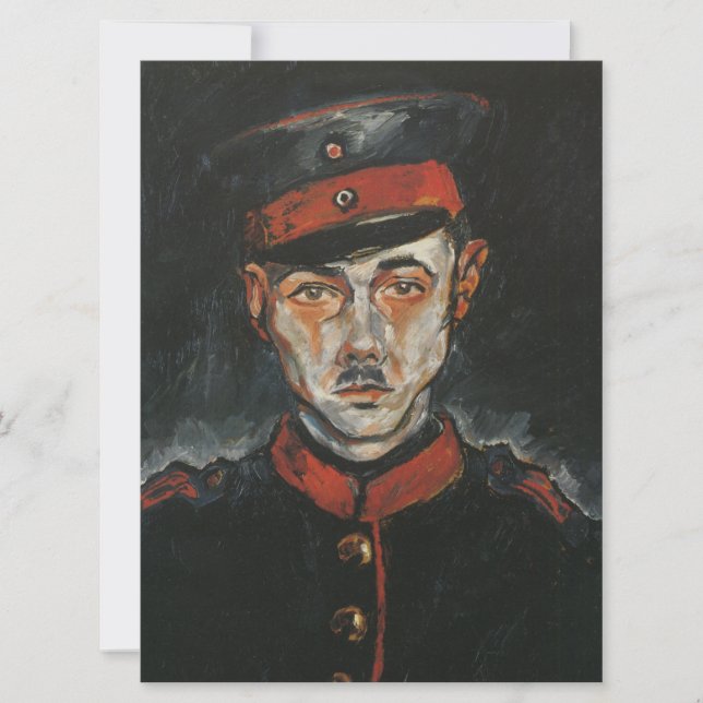 Tarjeta Autorretrato (por Walter Gramatté) (Anverso)