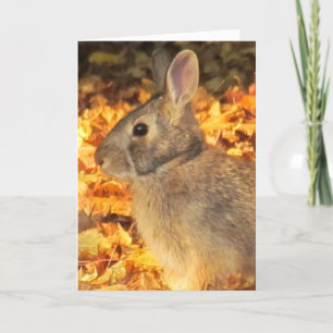 Tarjeta Autumn Bunny
