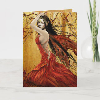 Tarjeta Autumn Fairy Card
