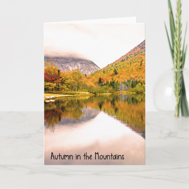 Tarjeta Autumn in the Mountains Greeting Card (Anverso)