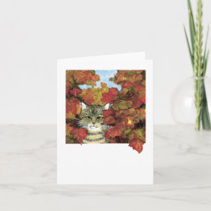 Tarjeta Autumn Kitty