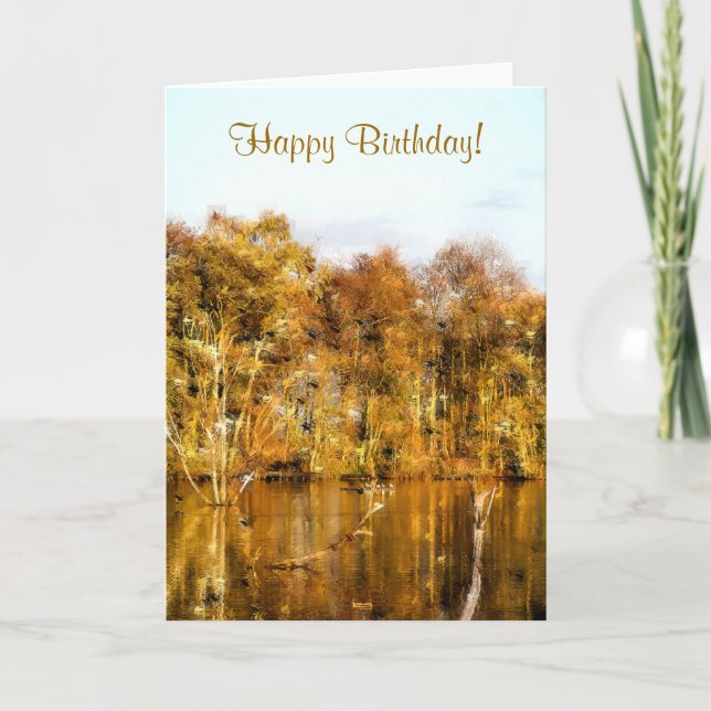 TARJETA AUTUMN LAKE (Anverso)