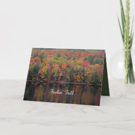 Tarjeta Autumn Leaves Fall Color Scene Greeting Card
