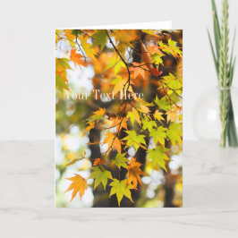 Tarjeta Autumn Leaves [Greeting Card]