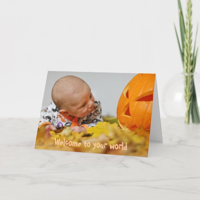 Tarjeta Autumn Pagan Recién nacido Card (Anverso)