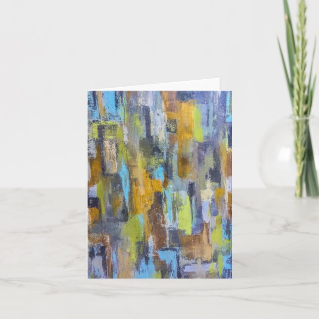 Tarjeta Autumn Rain Blank Notecard (Anverso)