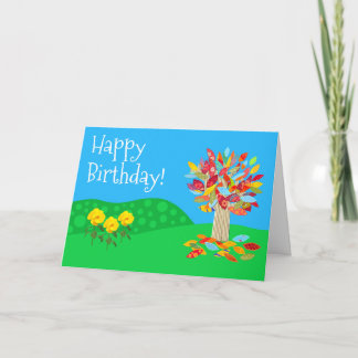 Tarjeta Autumn tree birthday card new by Jo Images