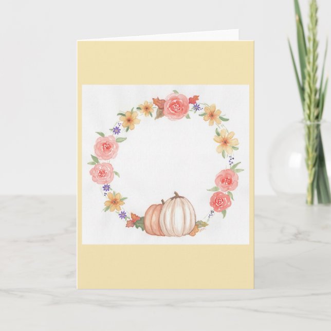 Tarjeta Autumn Wreath (Anverso)