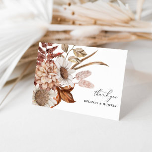 Tarjeta Autumt Rustic Floral Large Bouquet