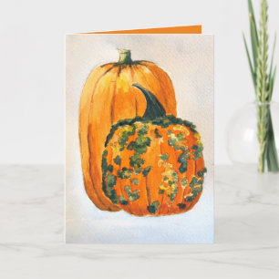 Tarjeta Autunm Pumpkins Blank Inside