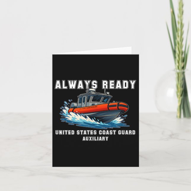 Tarjeta Auxiliar de la Guardia Costera de los Estados Unid (Anverso)