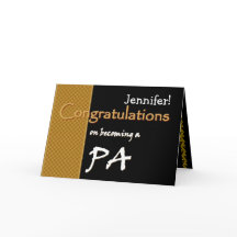 Auxiliar de Médico de Felicitaciones Black Gold