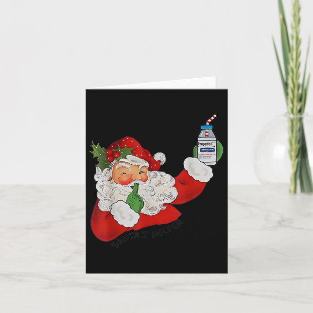 Tarjeta Auxiliar de Santa Cruz Icu Propofol Enfermera Farm (Anverso)