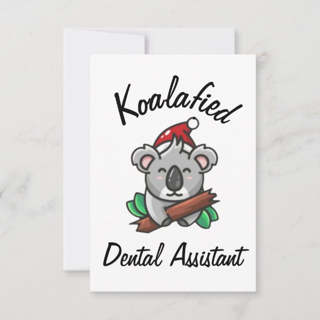 Tarjeta auxiliar dental de Koalafied (Anverso)