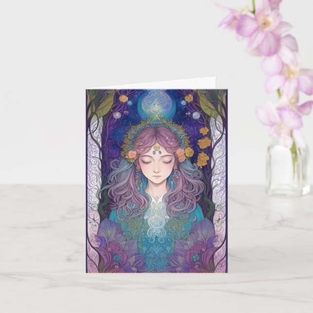 Tarjeta Avalon Goddess Art Card (Orquídea)