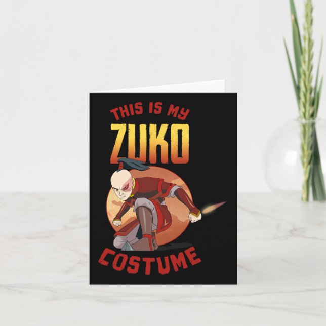 Tarjeta Avatar El Último Halloween De Airbender Este Es Mi (Anverso)