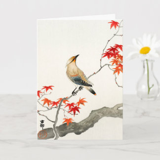 Tarjeta Ave de la peste japonesa - Ohara Koson - Arte de é