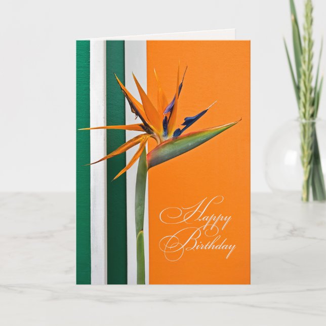 Tarjeta Ave del Paraíso Cumpleaños (Anverso)