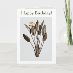 Tarjeta Ave editable del Paraíso Cumpleaños