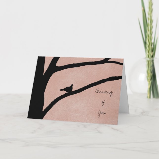 Tarjeta Ave en la rama del árbol (Anverso)