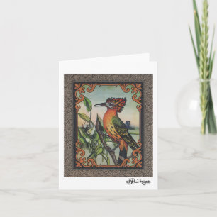 Tarjeta Ave Notecard de arte textil