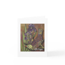 Ave Notecard de arte textil