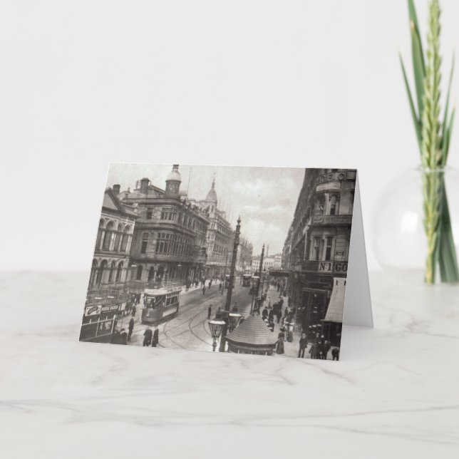 Tarjeta Avenida real, Belfast, c.1900 (Anverso)