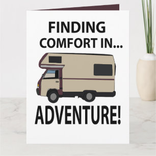 Tarjeta Aventura de Camping en RV Rving