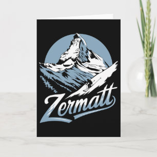 Tarjeta Aventura de esquí de invierno