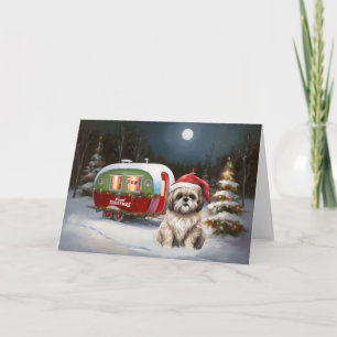 Tarjeta Aventura de los Navidades de la Caravana de Invier