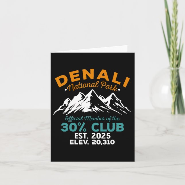 Tarjeta Aventura De Senderismo Denali 30% Club Est 2025 (Anverso)