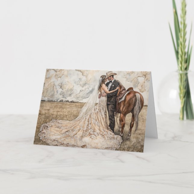 Tarjeta Aventura y amor Boda Journey Blessing (Anverso)