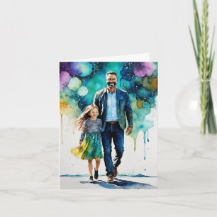 Tarjeta "Aventuras con papá" - Un alegre Día del Padre